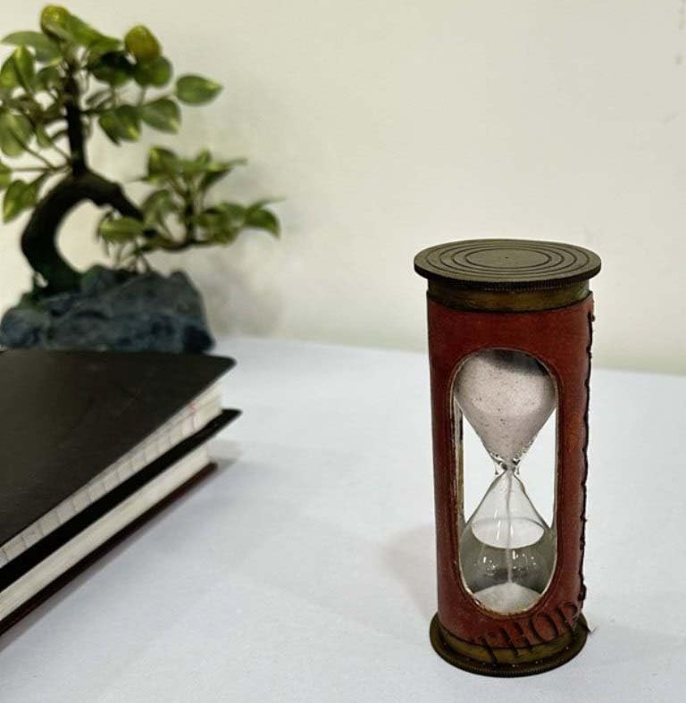 Amazon.com: Antique Sand Timer Hourglass, Mini 4 Inch Metal White